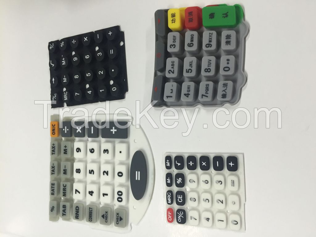 silicone keypad for calculator 