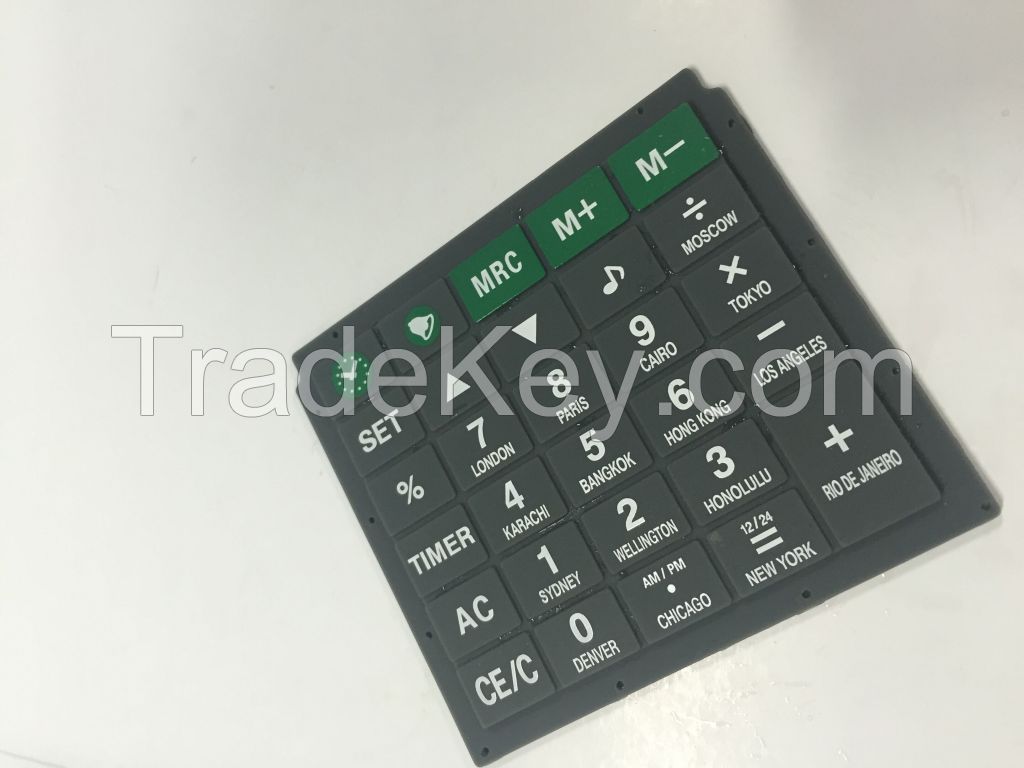 silicone keypad for calculator 