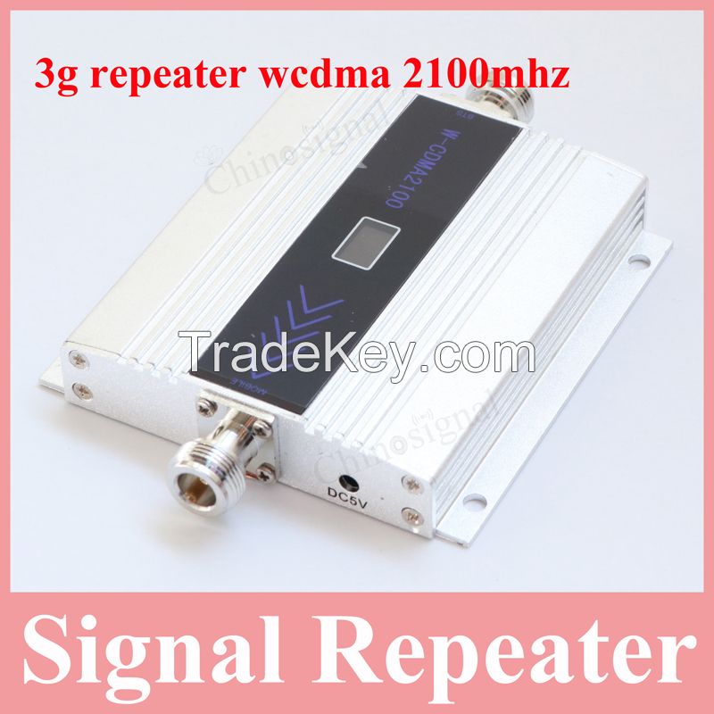 High quality lcd display cellphone new repeater 3g booster wcdma 2100mhz mobile phone 3g signal amplifier yagi 3g antenna 2017