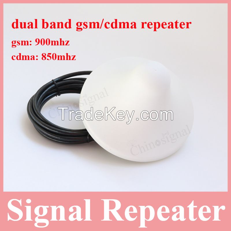 High quality Lcd display dual band gsm cdma repeater signal for cellphone cdma850 gsm900 mhz mobile repeater booster amplifier