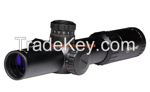 GF0039B Golden Future Close Combat 1-4x24 Riflescope (Red-Green Mil-Dot)