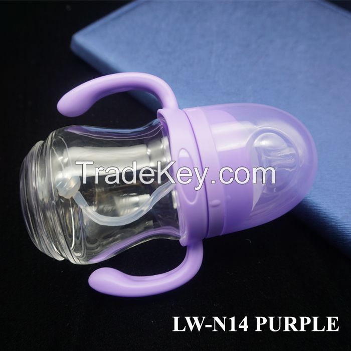 Anti-broken High Borosilicate Glass Feeding Bottle