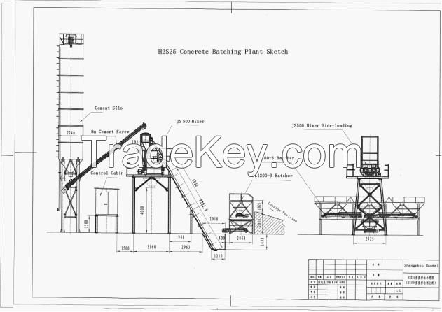 HZS25 Concrete Batching Plant