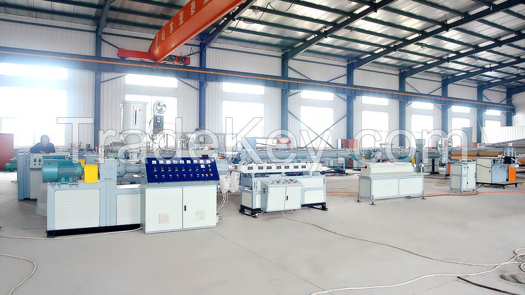 PP PE PVC single wall corrugated pipe extrusion machine