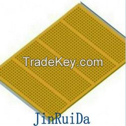 Steel Backed Wear Polyurethane Lined Rubber Screen