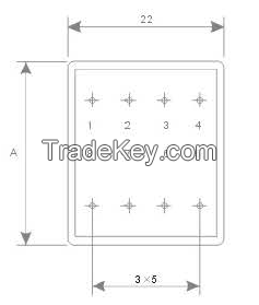 Printed Circuit Transformer Encapsulated and Unencapsulated