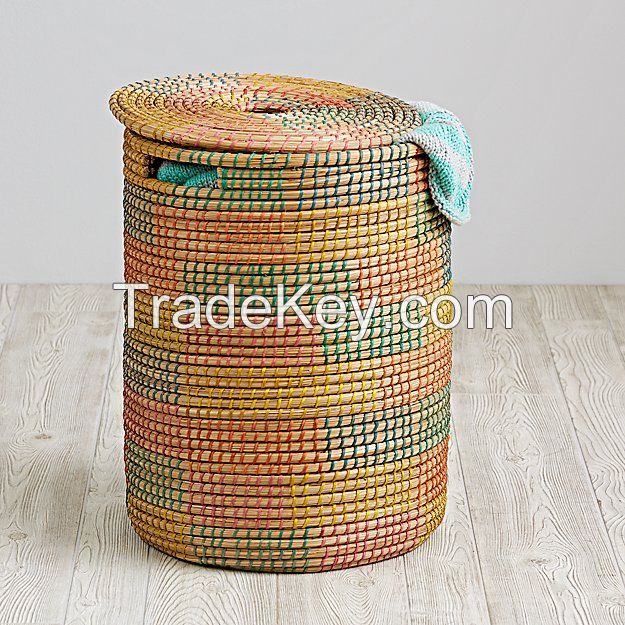 Seagrass hamper, laundry basket