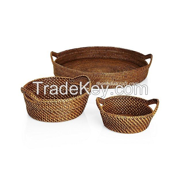 Rattan tray , food tray, dinner tray, cheap rattan basket