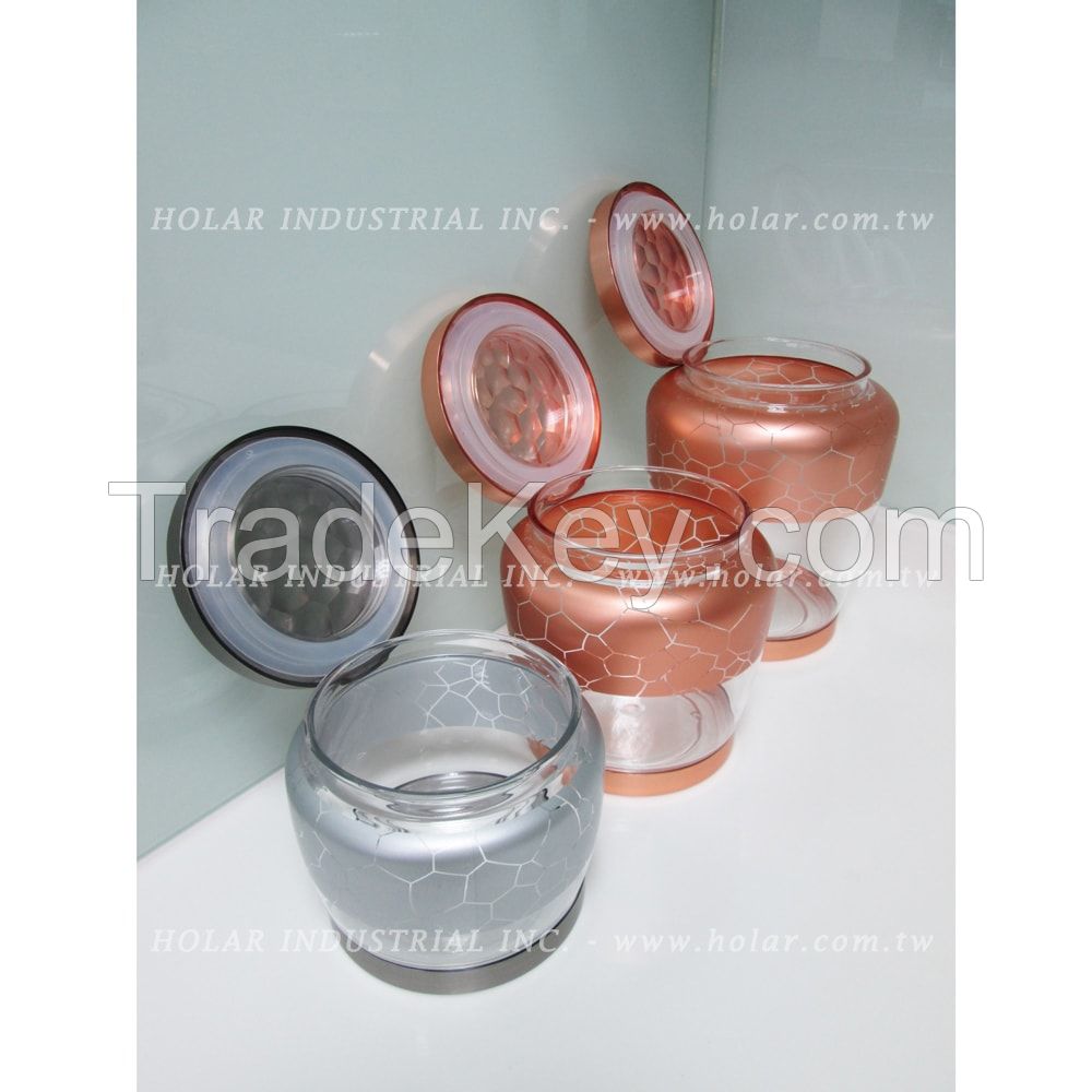 [Holar] Rose Gold Silver Airtight Canister Set for Food Storage Made in Taiwan