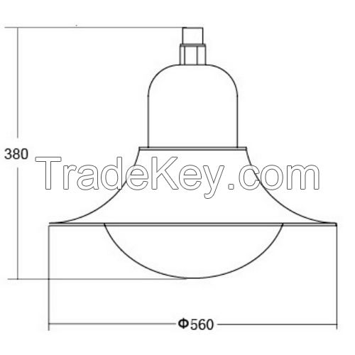 60W landscape post light