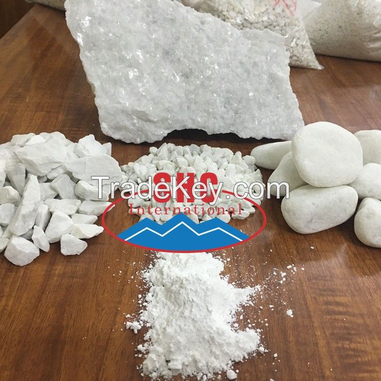 White calcium carbonate chip and lump with high purity