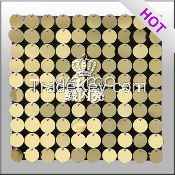 Moving Shiny Sequin Decorative PVC Panel