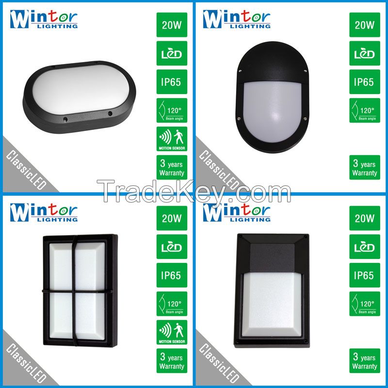 Outdoor LED Wall Light Surface Mounted Bulkhead Light 3 Years Warranty