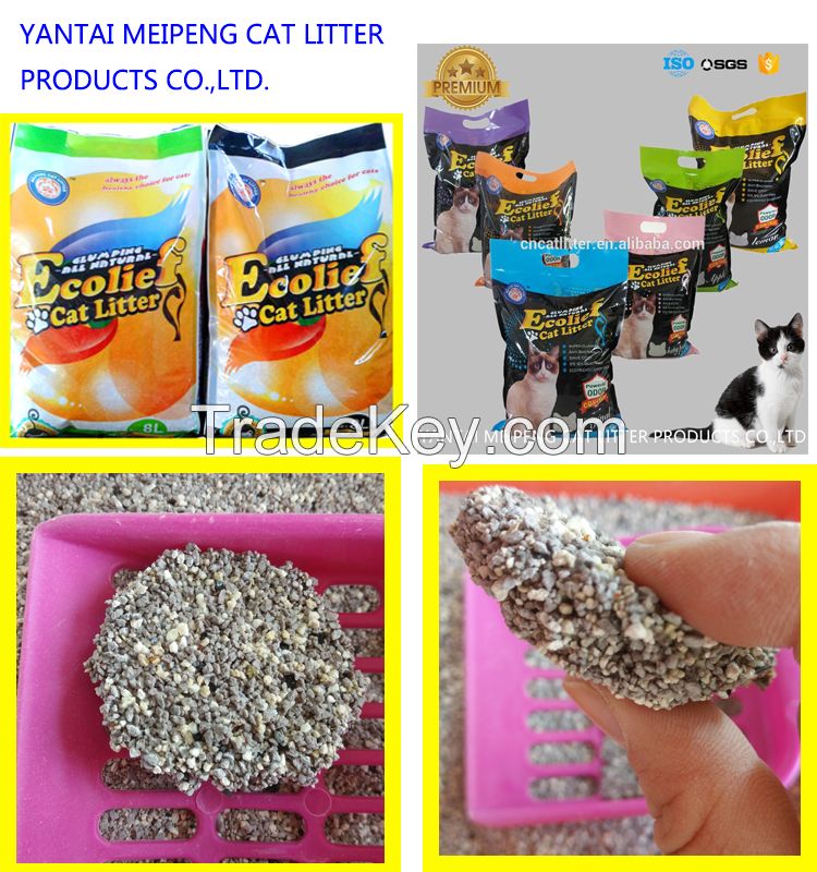 Strong deodorant bentonite cat litter