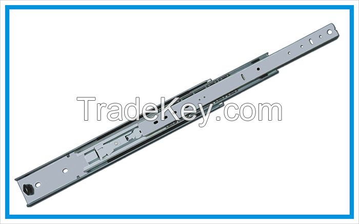 58mm width drawer slide with lock-out device