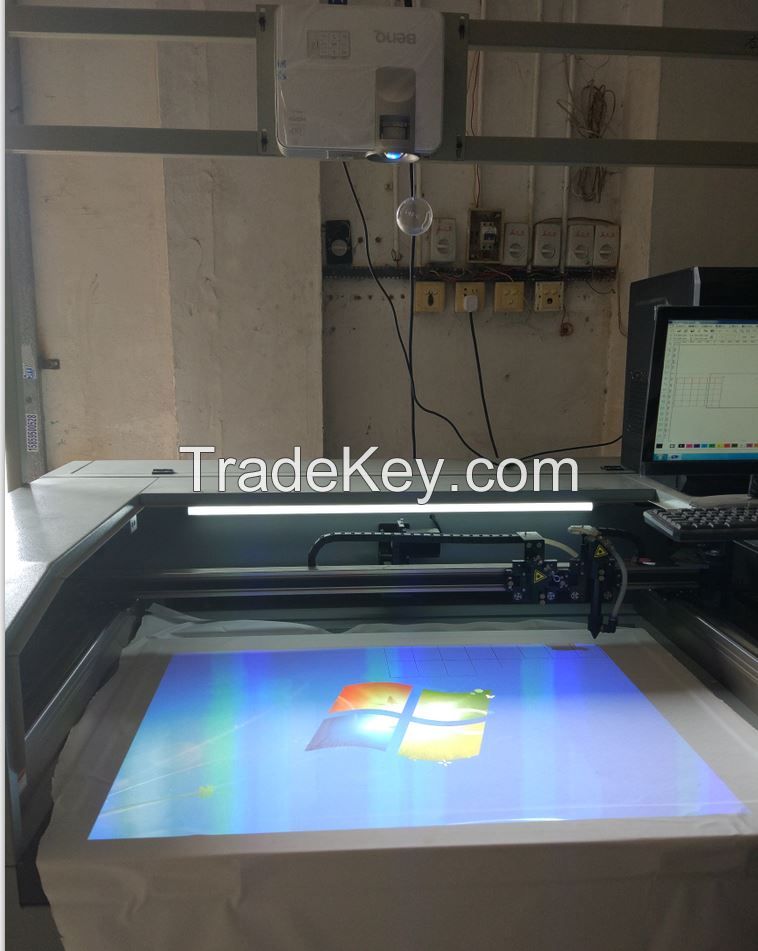 Chinese projection positioning Upper Laser Cutting Machine Laser Cutter for flyknit upper