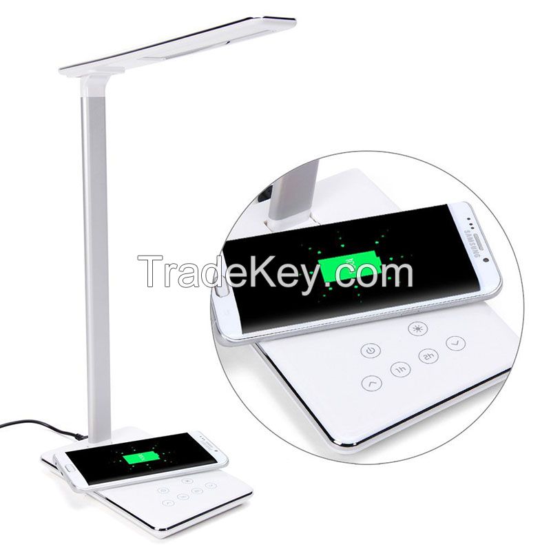 wireless charger with LED desk lamp