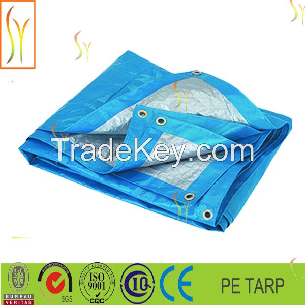 Light weight Tarpaulin, 70gsm blue pe tarpaulin, virgin material, LDPE Coated Tarpaulin