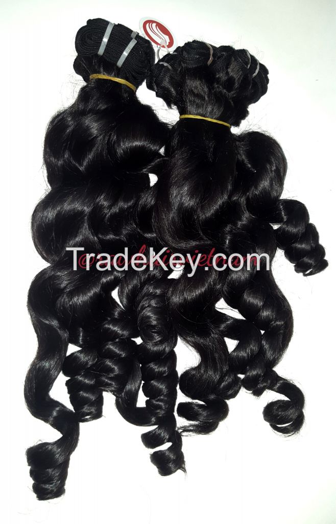 Rawhairvietnam wholesale human hair/unprocessed/natural/virgin/remy/full cuticle hair 8" to 32" long length