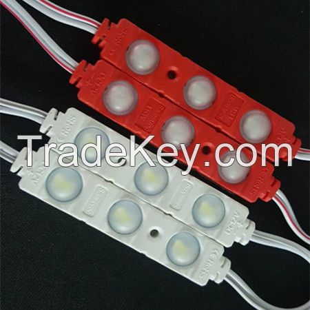 3 years warrenty IP65 DC12V 1.5W SMD 5730 LED module with 3 lens