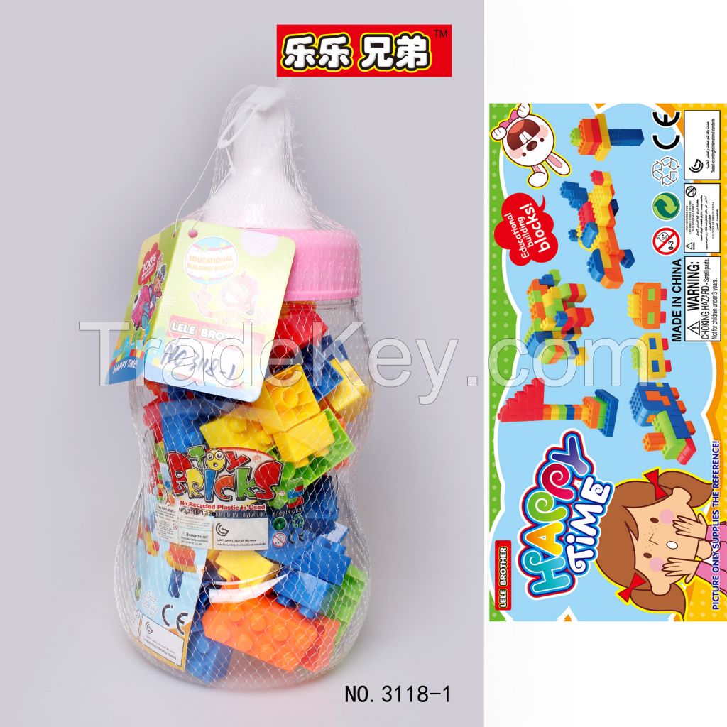 BUILING BLOCK, PP EDUCATIONAL BUILDING BLOCK,PLASTIC TOYS, DIY ASSEMBLE BLOCK