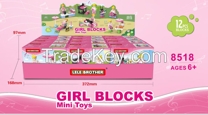 Educational building block, lego type block, block, brick