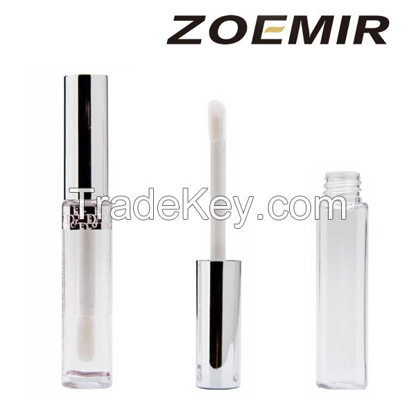 Luxuriant lip gloss bottle silvery cap for your own brand lip gloss makeup