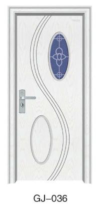 MDF interior door with pvc film skin-GJ-036