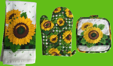 Ove mitt (oven glove) and oven mitt sets