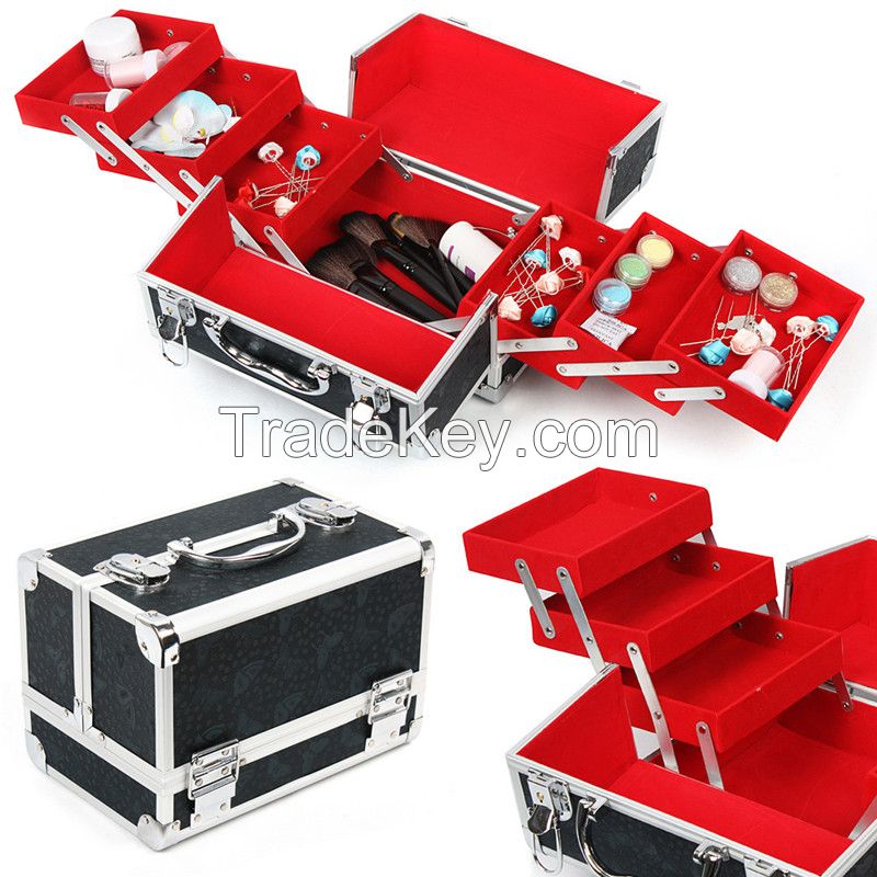 Professional aluminum makeup case jewelry display cases JH07