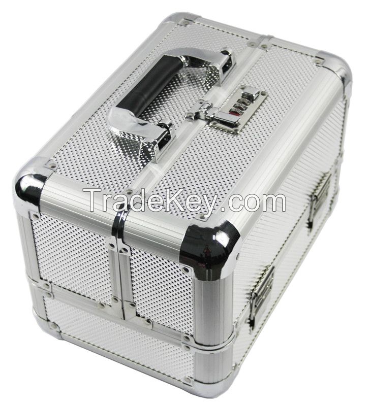 5# Hot sale Aluminum makeup vanity cosmetic case