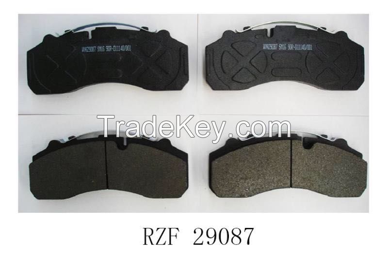 Commerical vehicle disc brake pad WVA29087