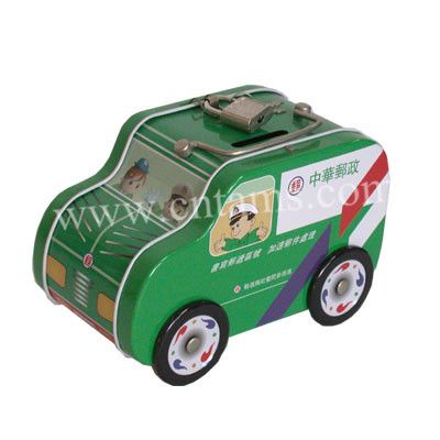 Car-Shaped Metal Box