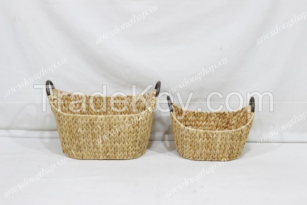 Best Selling water hyacinth storage basket - SD20214A-2NA