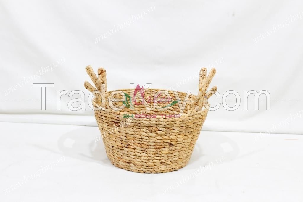 Water hyacinth storage basket, christmas season, X-mas basket-SD10730A-1NA