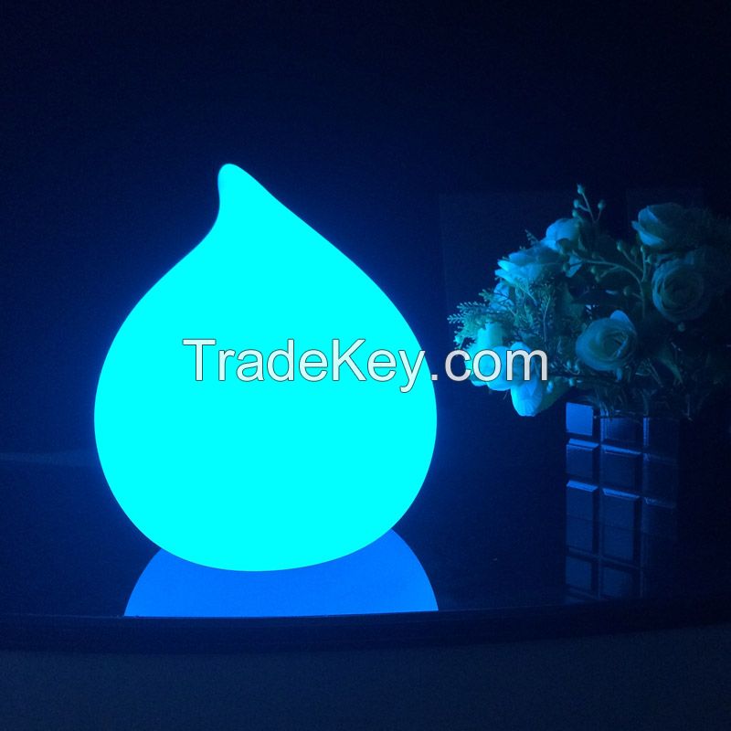 Big Peach Shape LED Cordless Table Lamp With USB Port