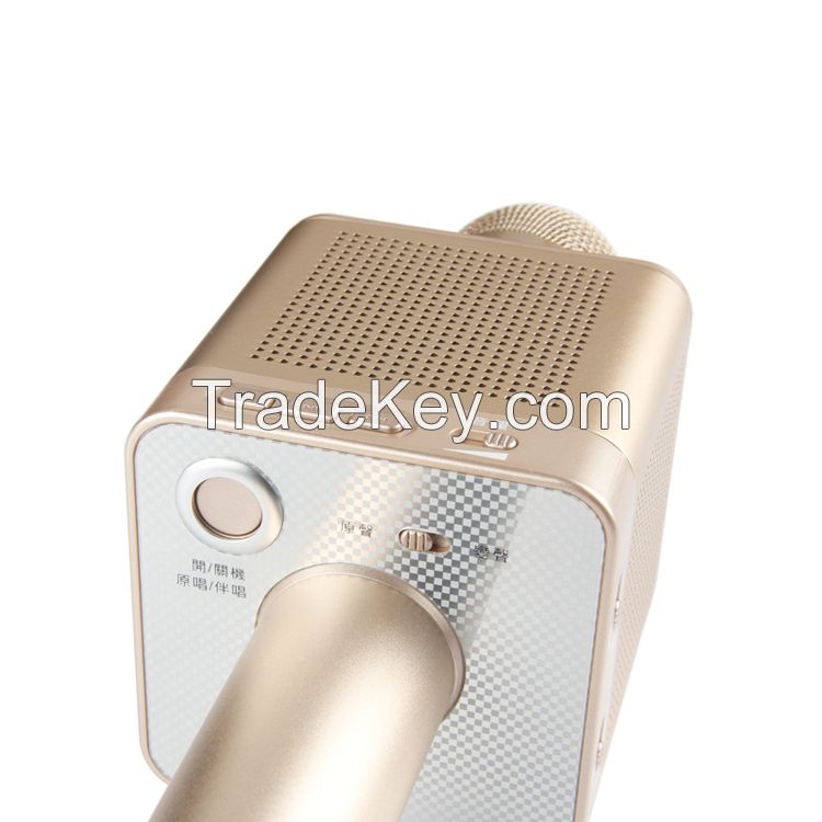 Bluetooth/wireless Karaoke Microfone  Acc mode bluetooth speaker Q10S Removeable Battary