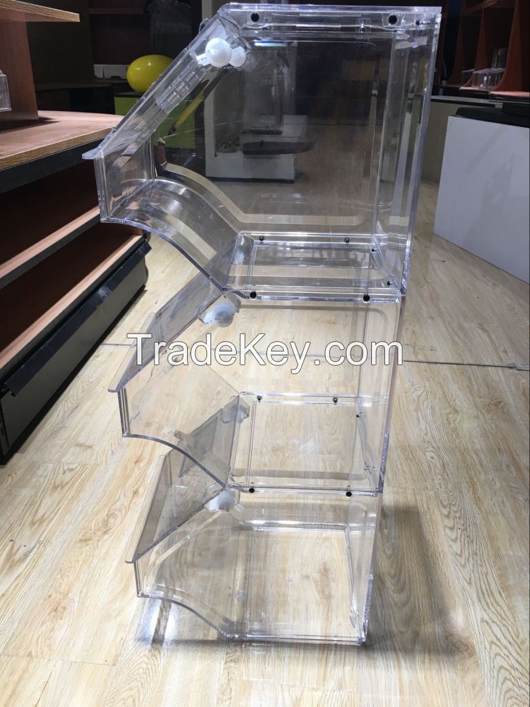 Bulk food bin/stackable bin