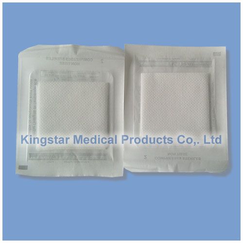 Sterilized nonwoven swab