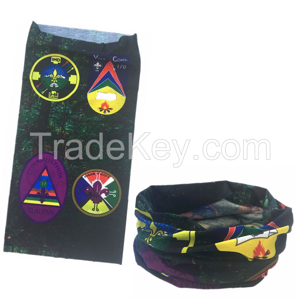 Factory OEM Produce Customized Logo Printed Polyester Buff Headwear