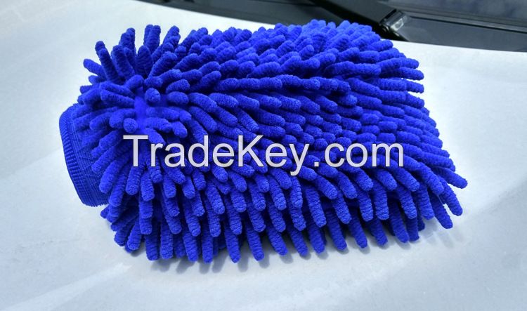 Car Wash Mitt Microfiber Premium Scratch Free Wash Scrub Dust Cleaning Mitt Car Vehicle Cleaning Glove Cloth Towel