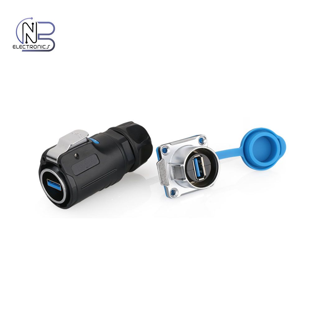 RoHS UL fireproof and IP67 Waterproof Data USB 2.0 3.0 Connector for data transmission equipment