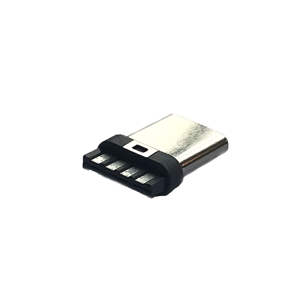 New 4 Pins Type C Male Plug SMT USB Connector for Data Cable