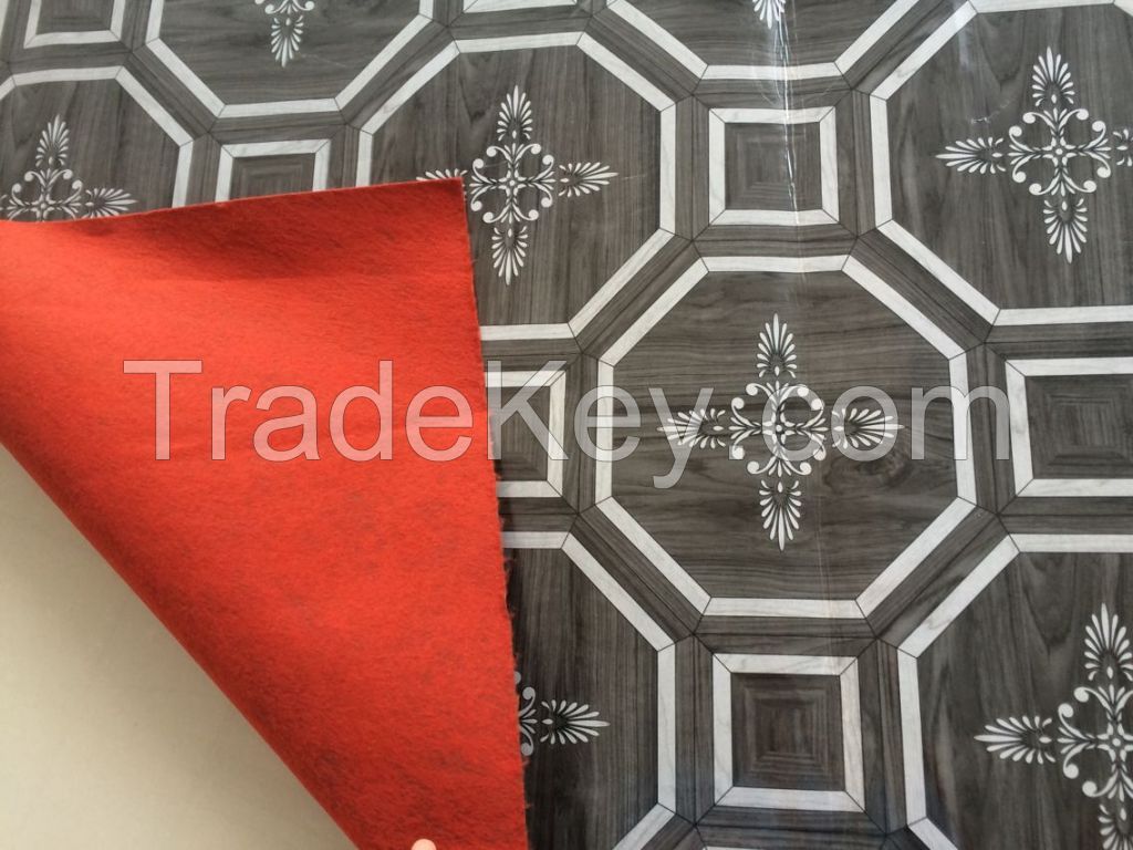 70g PVC felt backing flooring with width 2m length 30m