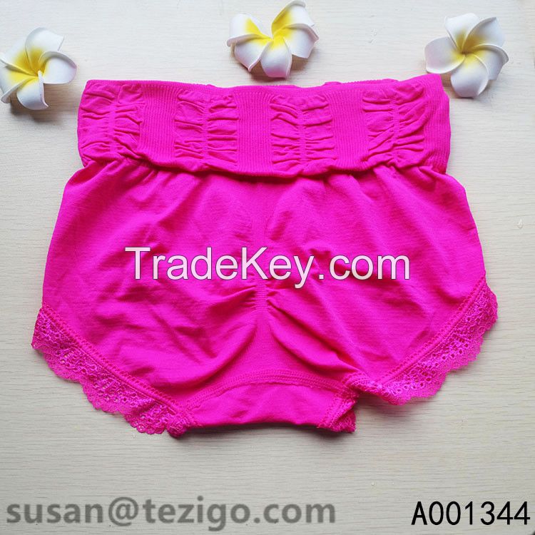 Lace Trim Seamless Women Underwear