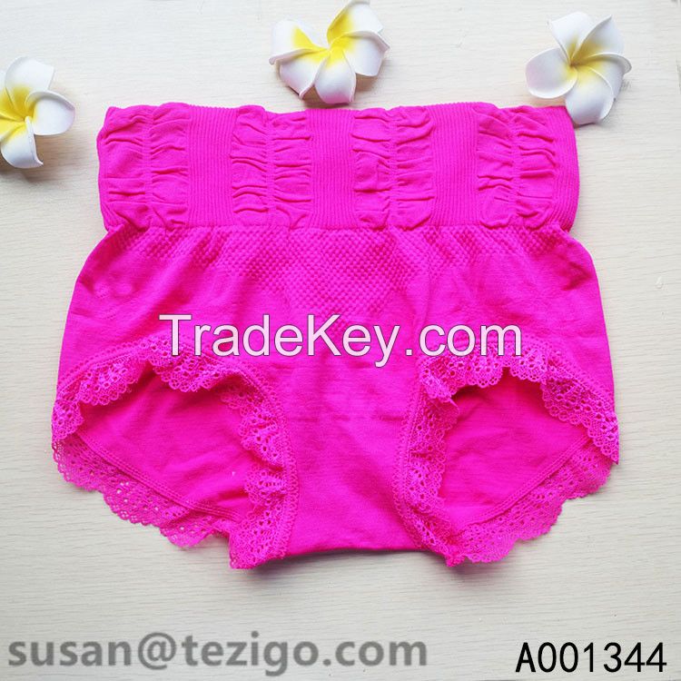 Lace Trim Seamless Women Underwear