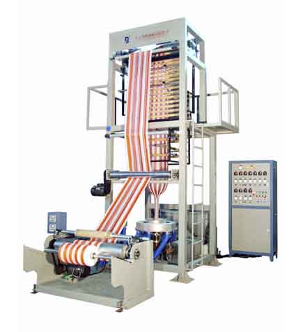 Double color of PE film blowing machine