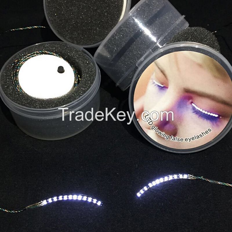 2017 hot selling beauty make up tools the LED blink eyelashes for Christmas new year party 