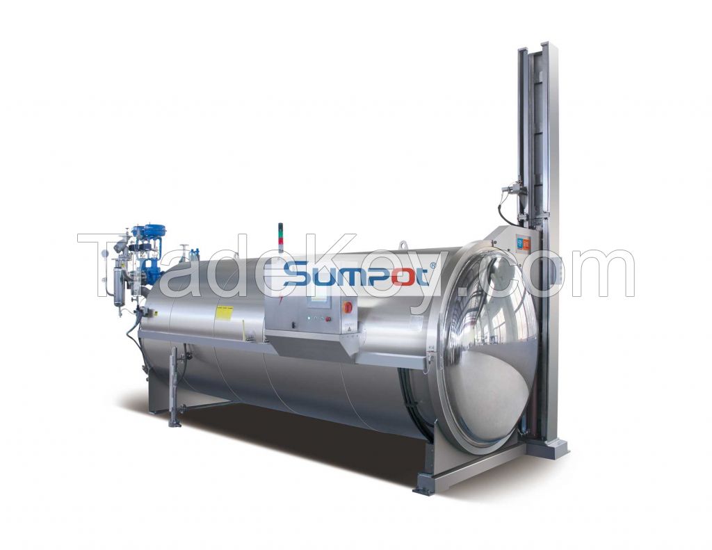 food industrial automatic autoclave water spray retort machine