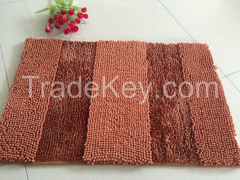 strip chenille carpet mat